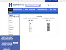 Tablet Screenshot of hemadecor.com